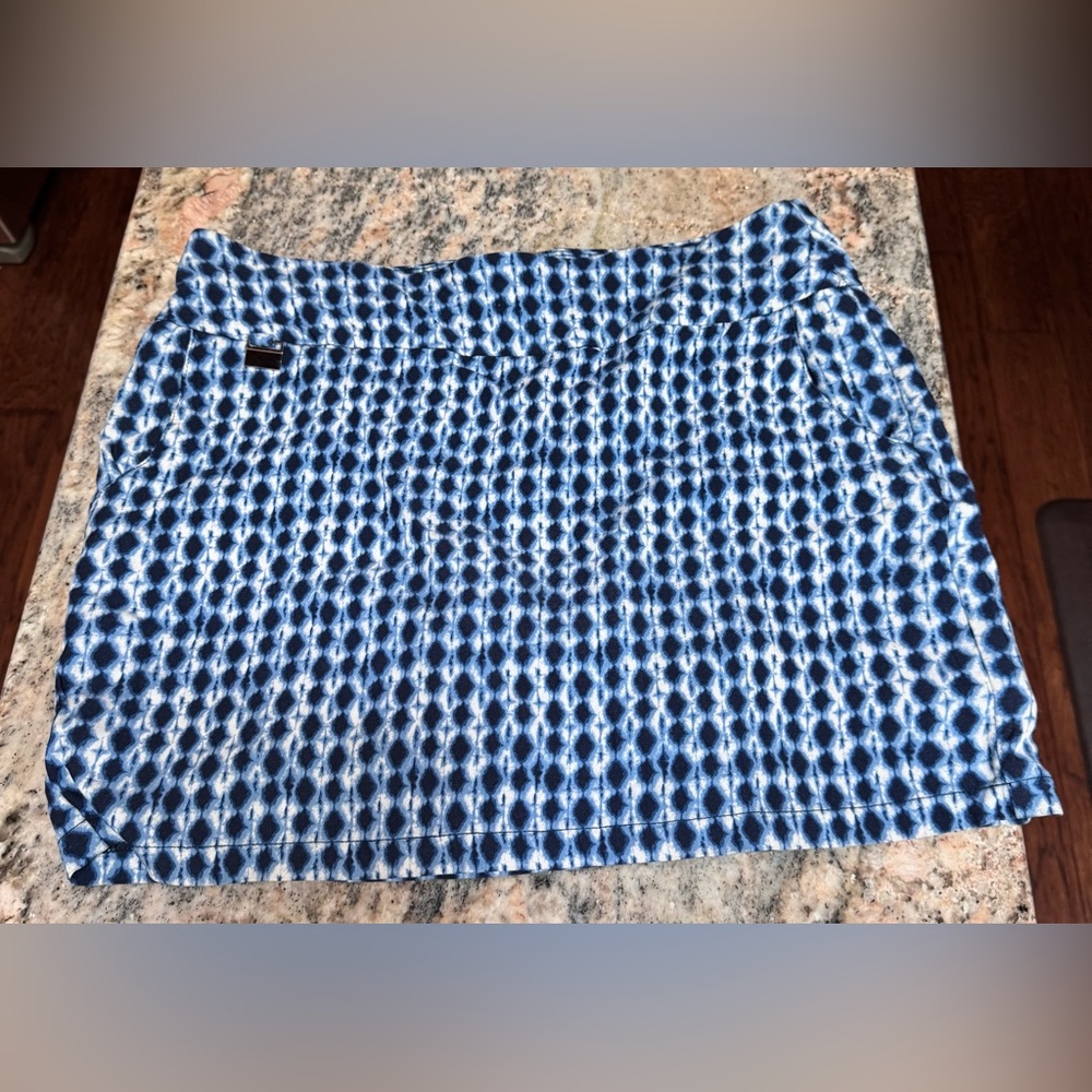 Courtenay Blue and White skort. Size 12. EUC